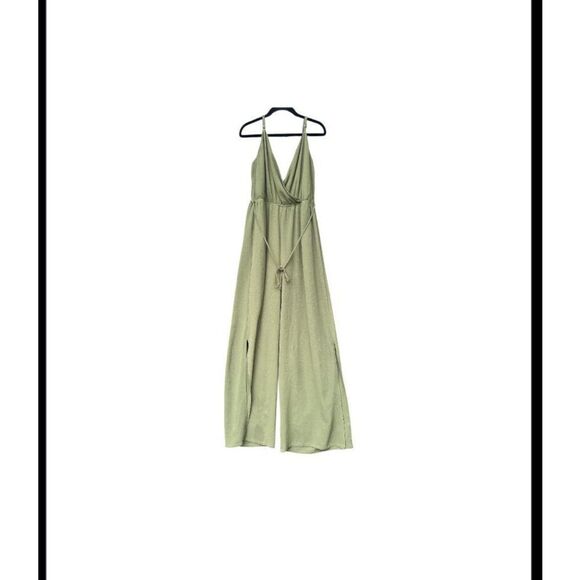 As U Wish Green Jumpsuit Woman’s XL -Stains - Picture 1 of 15